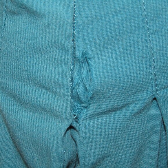 Ramy Brook Blue Adena Mini Dress Womens Size S Cotton Poplin Sample New FLAW - Picture 14 of 14